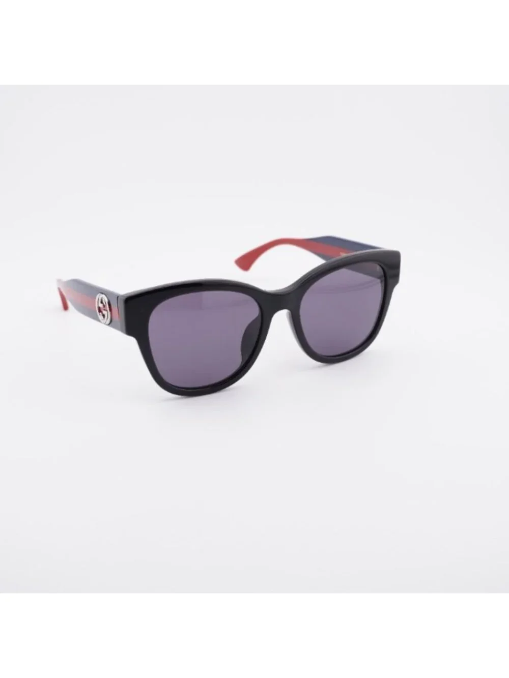 Gucci GG1866SK 004 Sunglasses Black/Blue Square Frame, Violet Lenses